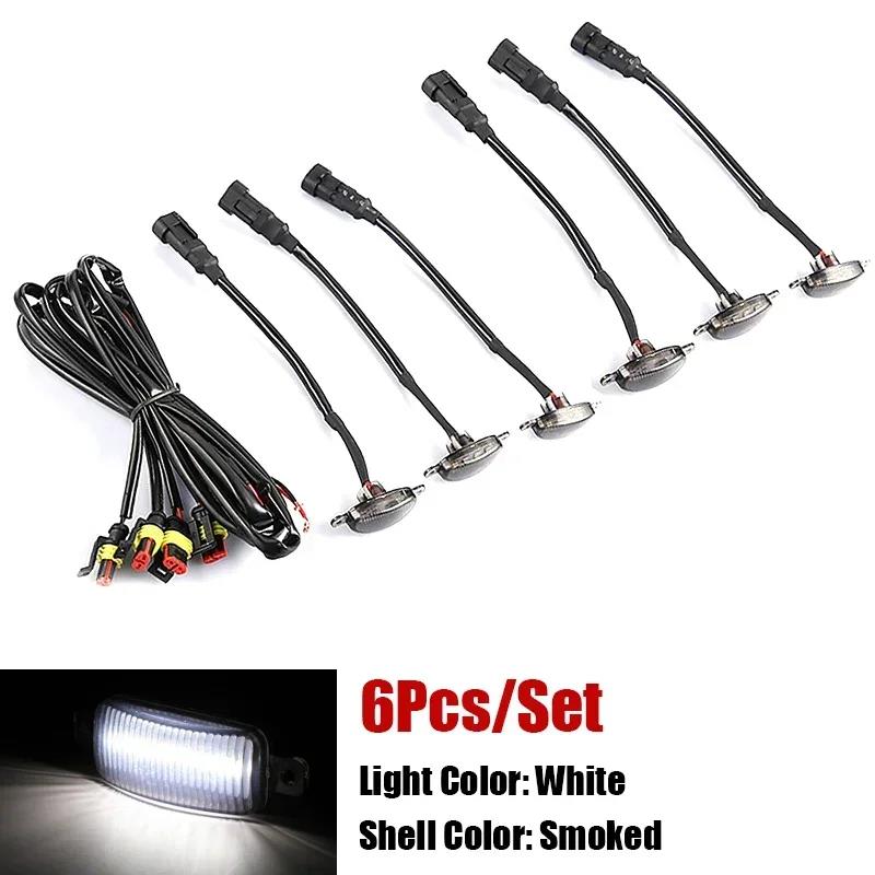 Universal LED Car Lights Front LED Grille Lights With Harness Eagle Eye Lamp For Pickup Off-Road SUV Ford Toyota Car Accessories Neon Lights 4