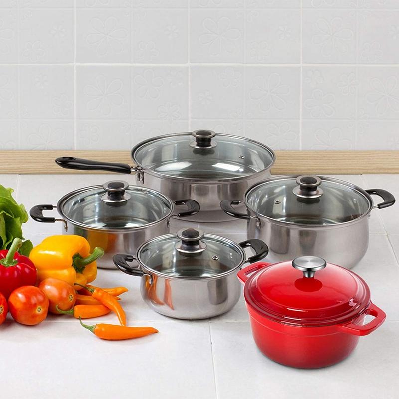 4 Sets Dutch Oven Knob Stainless Steel Replacement Knob Pot Lid Handle for Le Creuset Aldi Lodge Enameled Dutch Oven