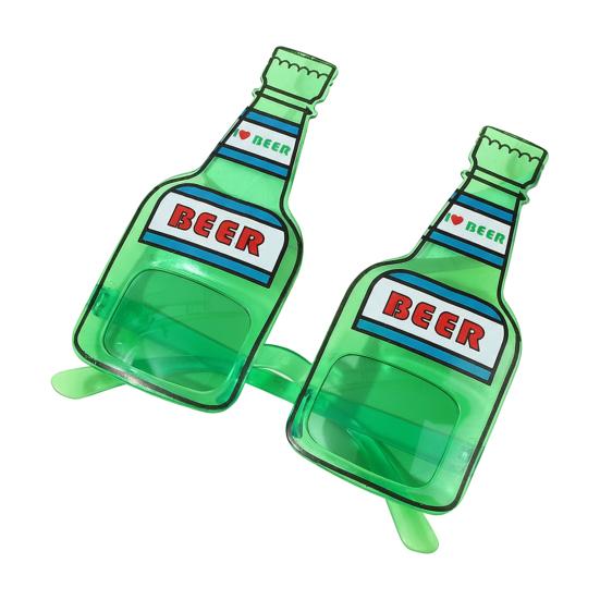 Aziz Patrick Günü Gözlükleri Simli Yonca Bira Şişesi Gözlükleri Yeşil Şanslı İrlanda Temalı Fotoğraf Kabini Aksesuarları Ev Partisi Hediyelikleri İçin