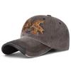ZHENYUEQI Men's Washed Baseball Cap with Embroidered 'M'