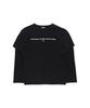 1011 GALLERY Eps Skater Layered Long Sleeve T-Shirts - Black