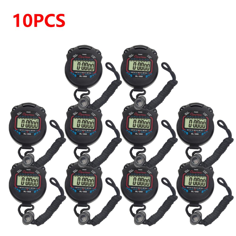 20-1Pcs Electronic Stopwatch Timer Professional Digital Handheld Training Timer Outdoor Sports Running Chronograph Stop Watch