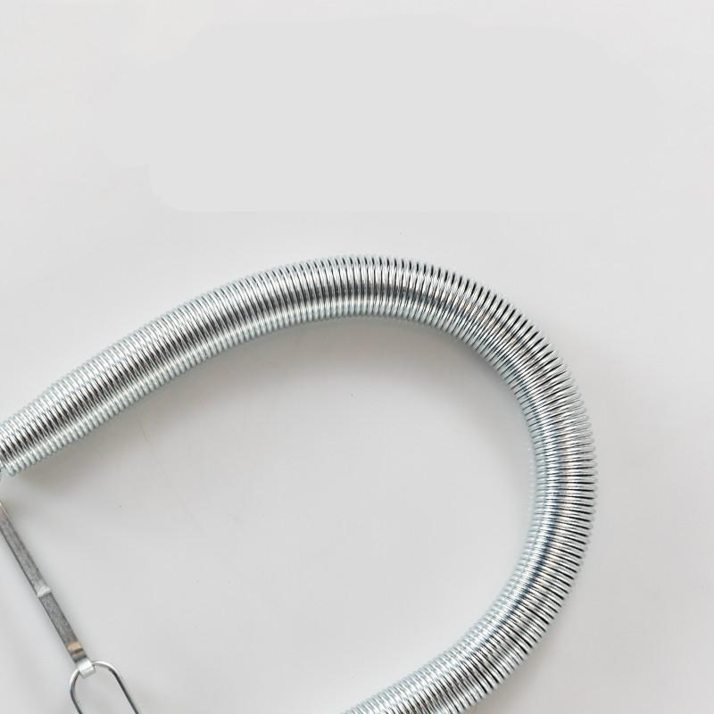 5PCS Puller Chest Expander Fitness Arm Strength Tension Spring Chromium Plated Steel Tension 10kg Extension Spring With Hook