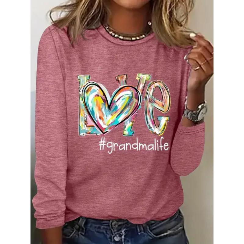 

Women s T-shirts New Fashionable Casual Versatile Women s Long Sleeved T-shirt 5XL