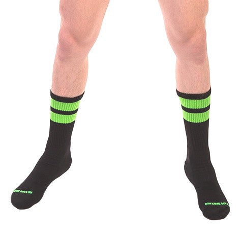 Socks Gym Socks Fluorescent Green - Barcode Berlin - SOCKS