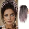 Claw Messy Clip Synthetic Missqueen Buns Updo Hair Extensions Straight Hair Buns False Natural Hairpiece Wig For Women Daily Wear