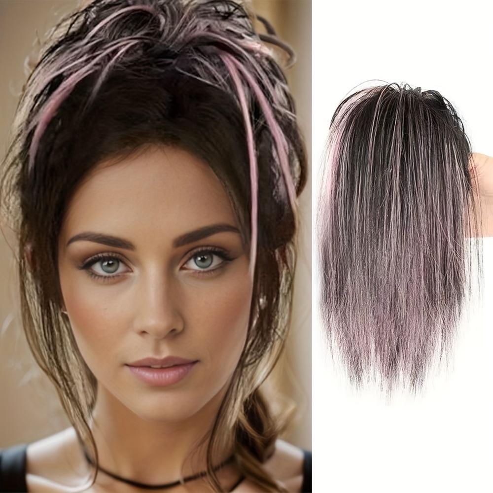 Claw Messy Clip Synthetic Missqueen Buns Updo Hair Extensions Straight Hair Buns False Natural Hairpiece Wig For Women Daily Wear