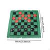 Checkers Board Game Set Draughts 3 in 1 Indoor Outdoor Yard Tic TAC Toe