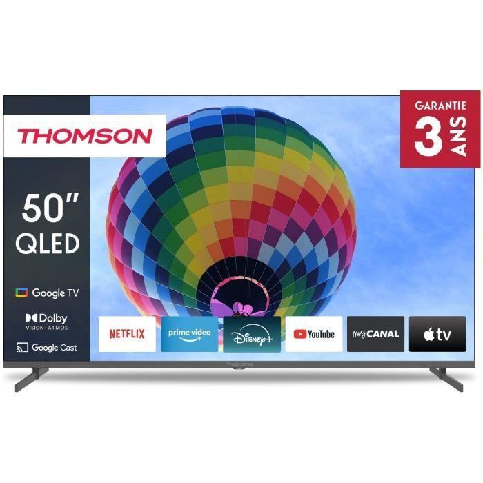 THOMSON 50QG4S14 - QLED-Fernseher 50 Zoll (126 cm) - 4K 3840x2160 - HDR 10 - Google TV - 2xHDMI 2.1 + 2xHDMI 2.0