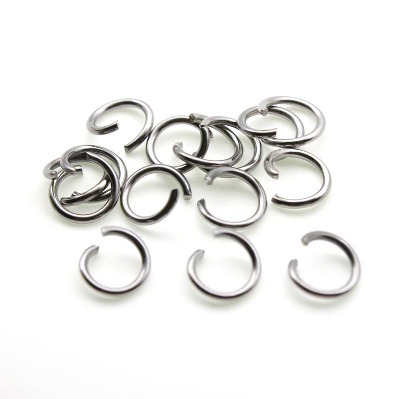 100Pcs/Lot Stainless Steel Split Rings Open Jump Rings Gold Color for DIY Necklace Bracelets Jewelry Making Connectors Findings