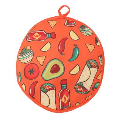 Tortilla-Wärmbeutel 11,8 Zoll Isoliert Mikrowellengeeignet Stoff Tortilla-Aufbewahrer Halter für Mais und
