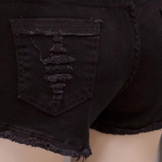 Super Stretch High Waist Denim Shorts Women's Tight-fitting Thin Autumn and Summer Thin Stretch Slim A-line Pants