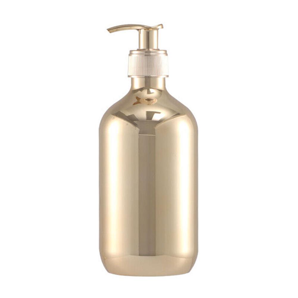 300ml Soap Dispenser Silver Soap Dispenser Hand Soap Dispenser PET Plastic Bright And Smooth Dish Soap Dispenser