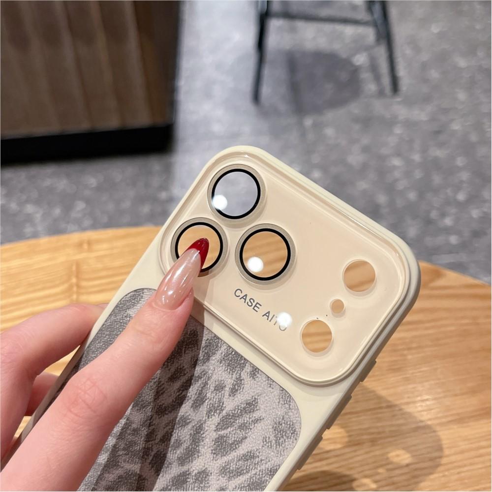 Leopard Print Wrist Strap Lanyard Case For For Iphone 17 16 1 14 13 Pro Max Large Window Camera Protection Shockproof Cover