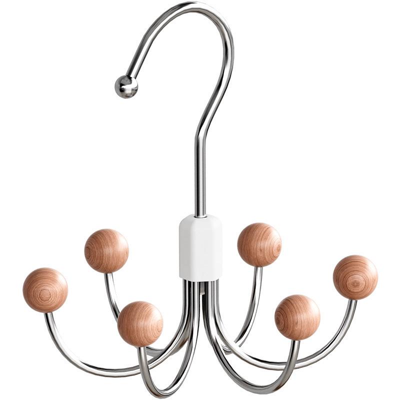 360° Rotating Multi-functional Six-Claw Wardrobe Storage Hook for Dorms & Daily Use