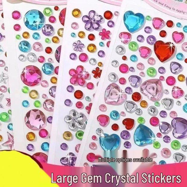 

Newcomer Exclusive: Children s Crystal Gem Cartoon Stickers for Decoration.