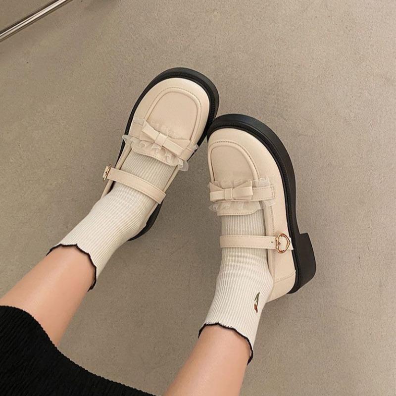 

Fashion Women s Loafers Shoes with Bow Medium Heels Round Toe Ladies Pumps Casual on Sale 39 2025 Trend Offer Genuine Mark Footwear Shoe 40