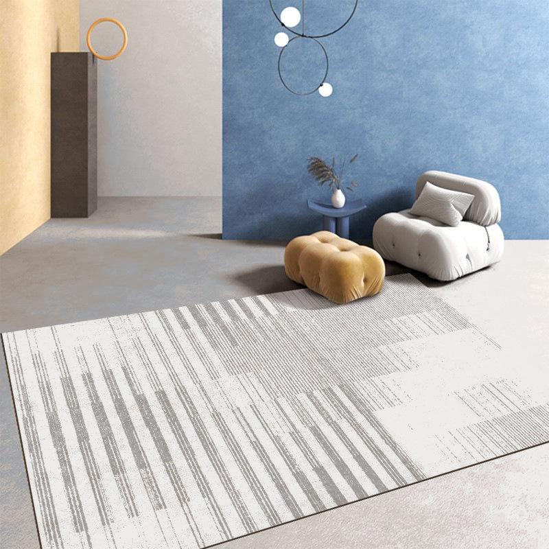 Nordic Light Luxury Imitation Cashmere Living Room Carpet | Non-Slip Floor Mat