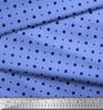 Soimoi Japonská krepová saténová látka s potiskem puntíků a hvězd 1 metr 42 palců