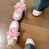 Zhao Ruth Rose Pink Bread Shoes Spring New Retro Trend Comfortable Versatile Non-slip Board Shoes Women