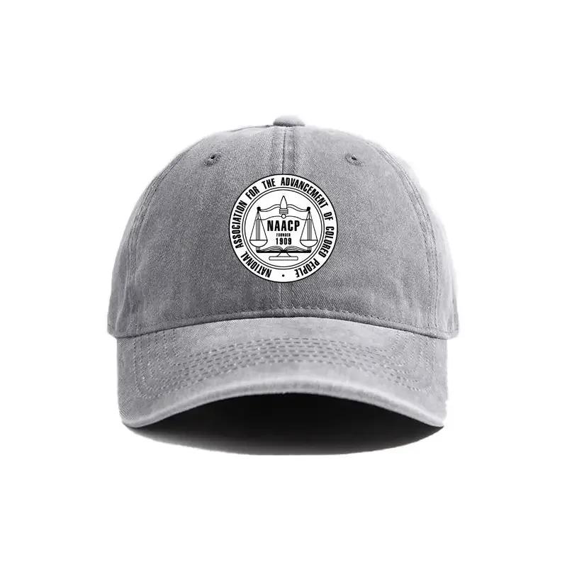 2025 National Association of Colored People Printed Baseball Caps Washed Retro Men Women Baseball Caps Outdoor Sun Protection