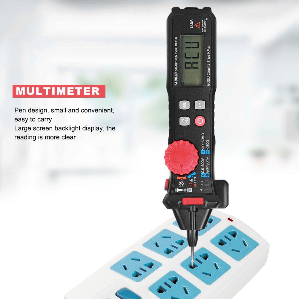 Pocket Pen Multimeter Portable Mini Smart Digital Meter Ammeter TA802B Auto Recognition