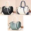 Simplistic Large Capacity Tote Bag 2023 New Women's Bag Cross-border Soft Leather Splicing Big Bag