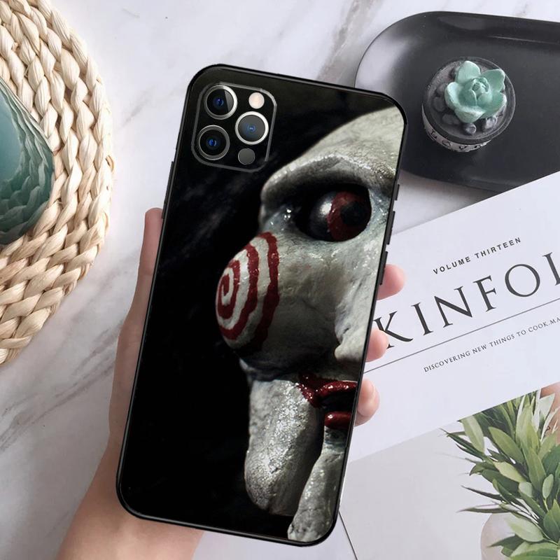 Jigsaw Saw Horror Phone Case For iPhone 15 14 13 12 11 16 Pro Max Plus Mini 7 8 X XS Max XR Back Cover Shell