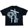 Streetwear Y2K Cotton T-shirt Harajuku Graphic Print Oversized Punk Short Sleeve T-shirt Rock Goth Retro Top Hip Hop Tee Fashion