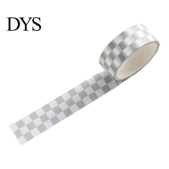 Farbiges Klebeband 1 Rolle Washi Klebehaftklarer Druck Abnehmbar DIY Lichtbeständig Scrapbooking Schachbrettmuster Papier für Kinder