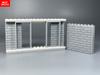 Mattoncini MOC Porta Scorrevole su Rotaia Telaio 1x4x6 60596 92589 Muro di Casa Particelle Assemblate Blocco da Costruzione Giocattolo di Plastica per bambino