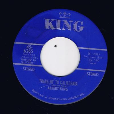 7inch Record ALBERT KING - Travelin' To California / Don't Thr 456265 King Records 1969 US Soul/Funk Used