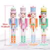 50CM Nutcracker soldier puppet candy series combination wooden craft Christmas tree pendant family festival decoration gift