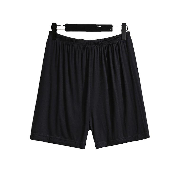 Plus Size Women's Cotton Casual Shorts - Elastic Waist, Anti-Exposure, Loose Fit, Summer Wear