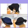 Cotton Fisherman Hat With Embroidered Letters For Sun Protection And Casual Wear
