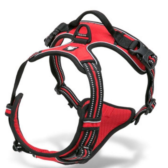 Cheap Dog Harness Truelove Reflective Nylon Service Dog Ves Padded Adjustable Safety Vehicular