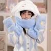 Kuromi My Melody Cinnamoroll Kids' Integrated Hat-Scarf: Cute, Warm Winter Accessory