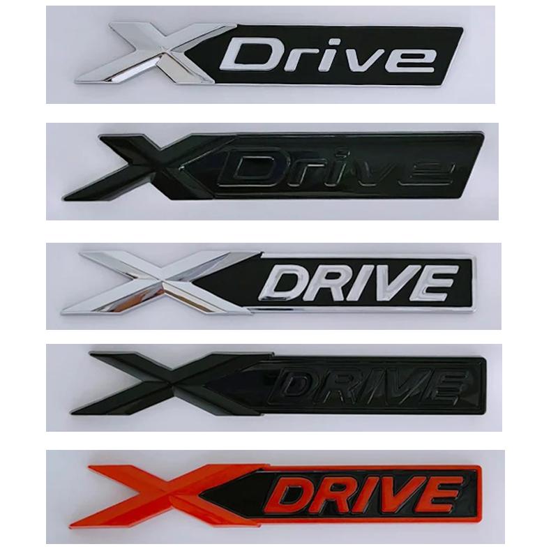 3D ABS Car Rear Trunk Emblem Badge Nameplate Xdrive Sticker For BMW Xdrive Logo 328i 320d 320i 530d 525d E60 F10 G20 Accessories Yk2