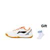 New LiNing Feather Abrasion Resistant Low Top Badminton Shoes Unisex White Black AYTT023-3