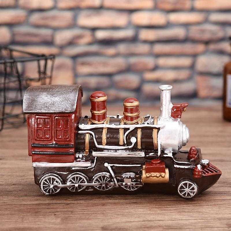 

Антикварні смоли ремесла Локомотив прикраси головна кав ярня прикраси зйомки реквізиту меблі 1PC