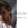Crystal Men Stud Pierced Earringtriangle Zircon Stud Earringsstainless Steel Tiny Minimalist Studs For Mens Women Zircon