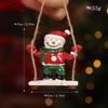 Nordic Style Xmas Tree Pendant Santa Clasu Christmas Ornament Christmas Hanging Decoration  Party