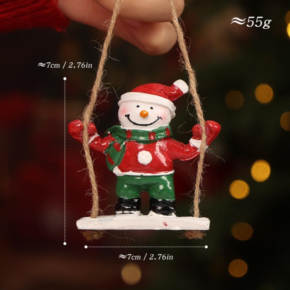 Nordic Style Xmas Tree Pendant Santa Clasu Christmas Ornament Christmas Hanging Decoration  Party