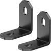 Kaedear Motorcycle Universal Stainless 2mm Universal Set of Custom Brackets X 2 X 20 X 37 X Brackets, Steel, Thick, Fit, 2, (KDR-YX-L90-2M6) (M6