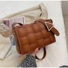 Women Shoulder Bag Purse Woven Crossbody Handbags Small Square Bags Designer Handbag Padded Cassette Clutch