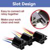 JD1914 5 Pin 40A SPDT Car Relay Harness Set with Interlocking Relay Socket and Wiring Harness 1 Piece
