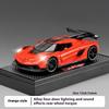 1/32 Alloy Die-cast Koenigsegg JESKO Sports Car Model Sound and Light Return Belt Base Ornament Children's Toys Birthday Gift