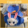Judy Zootopia Bunny Ears Big Face Package Cartoon Plush Backpack Student