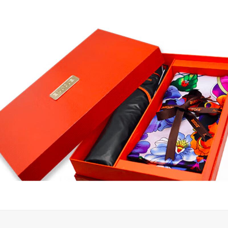 

Подарочный набор шелкового платка и зонта «Аврора» 66x66cm