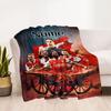 Football Team Celebration Customize Text Blanket Throw Customizable Blanket Soft & Cozy for Livingroom Chair Bed Bedding All-Season Use